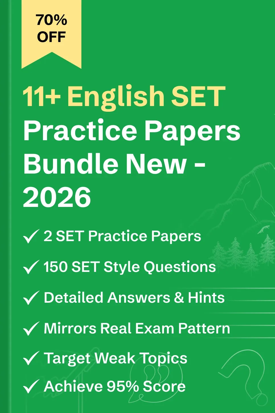 11+ English SET Practice Papers Bundle (New Format) - image