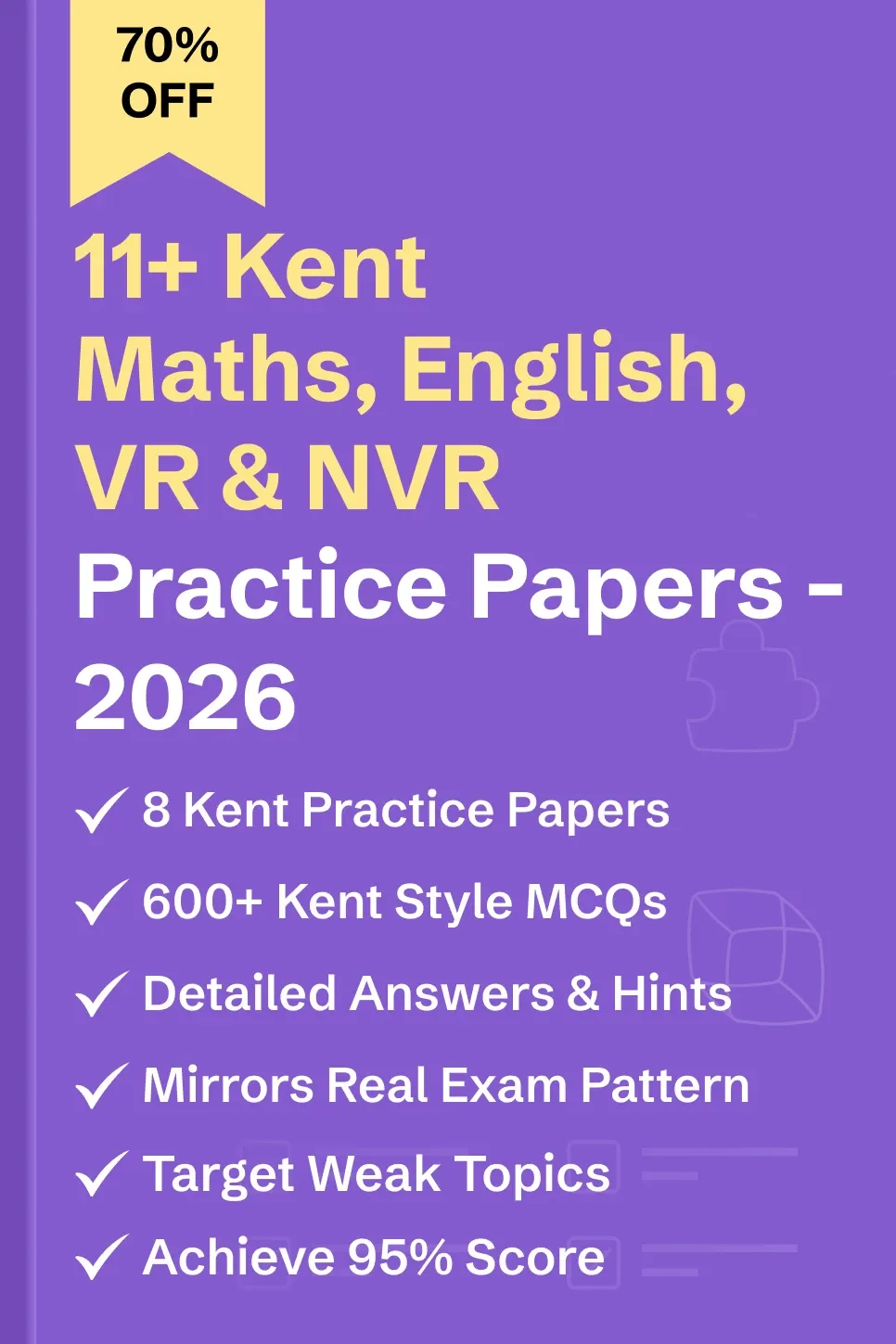 11+ Kent Test Papers Pack - image