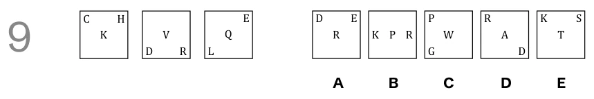 Question 09 - Lincolnshire 11 Plus Exam Practice Papers 2026 - Pack 2 - Paper 2 - NVR & SR
