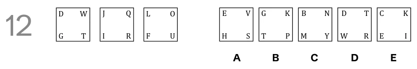 Question 12 - Lincolnshire 11 Plus Exam Practice Papers 2026 - Pack 2 - Paper 2 - NVR & SR