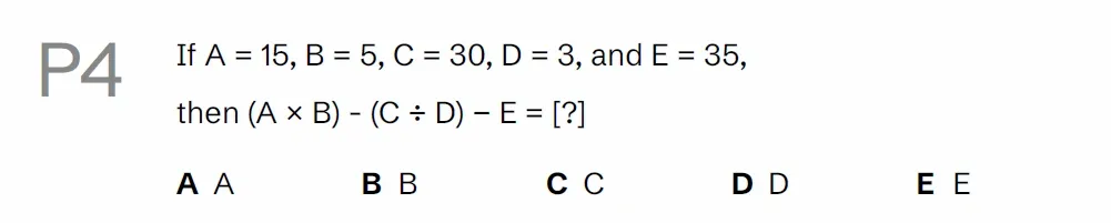 Question P04 - Lincolnshire 11 Plus Exam Practice Papers 2026 - Pack 1 - Paper 1 - VR