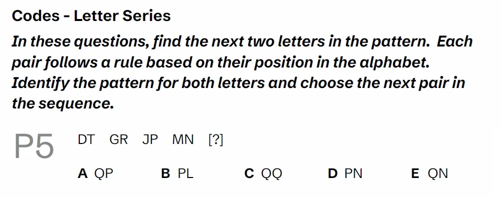 Question P05 - Lincolnshire 11 Plus Exam Practice Papers 2026 - Pack 1 - Paper 1 - VR