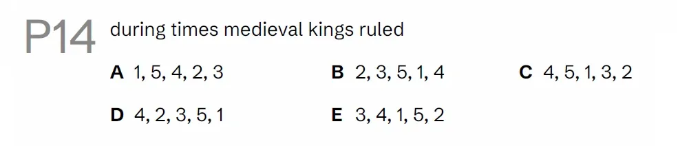 Question P14 - Lincolnshire 11 Plus Exam Practice Papers 2026 - Pack 1 - Paper 1 - VR