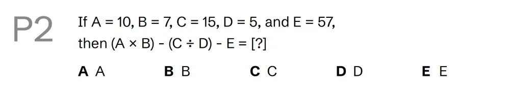 Question P02 - Lincolnshire 11 Plus Exam Practice Papers 2026 - Pack 3 - Paper 1 - VR