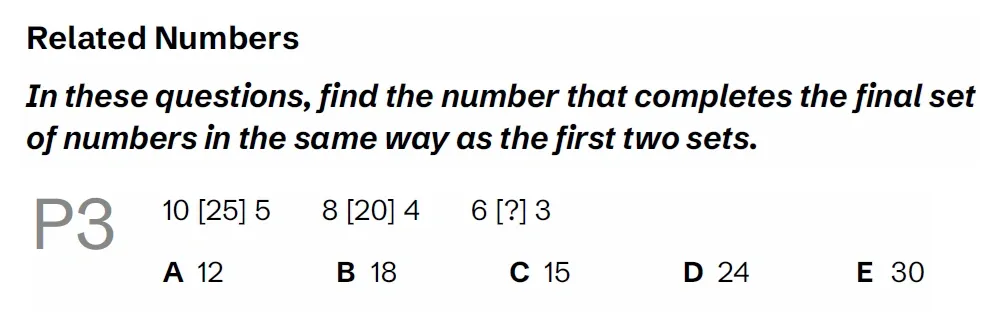 Question P03 - Lincolnshire 11 Plus Exam Practice Papers 2026 - Pack 2 - Paper 1 - VR