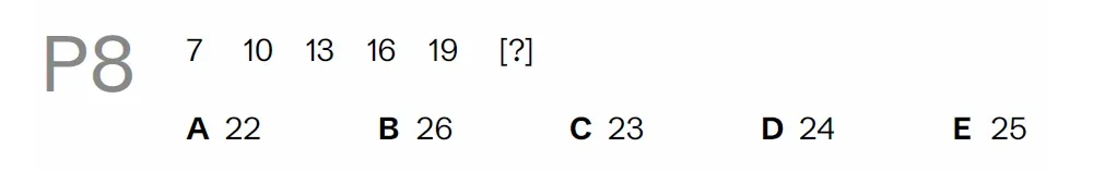 Question P08 - Lincolnshire 11 Plus Exam Practice Papers 2026 - Pack 2 - Paper 1 - VR