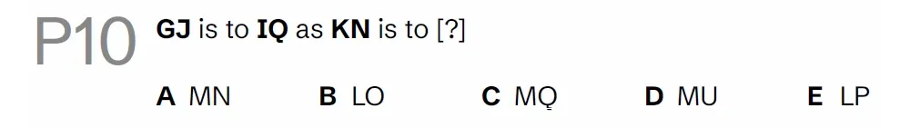 Question P10 - Lincolnshire 11 Plus Exam Practice Papers 2026 - Pack 2 - Paper 1 - VR