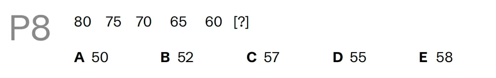 Question P08 - Lincolnshire 11 Plus Exam Practice Papers 2026 - Pack 3 - Paper 1 - VR