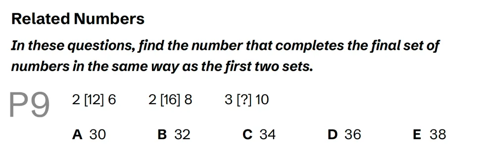 Question P09 - Lincolnshire 11 Plus Exam Practice Papers 2026 - Pack 3 - Paper 1 - VR