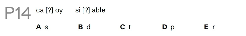 Question P14 - Lincolnshire 11 Plus Exam Practice Papers 2026 - Pack 4 - Paper 1 - VR