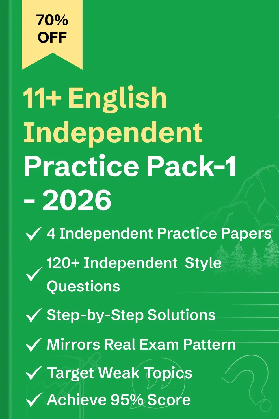 11+ English Independent Practice Papers Pack 1 - image