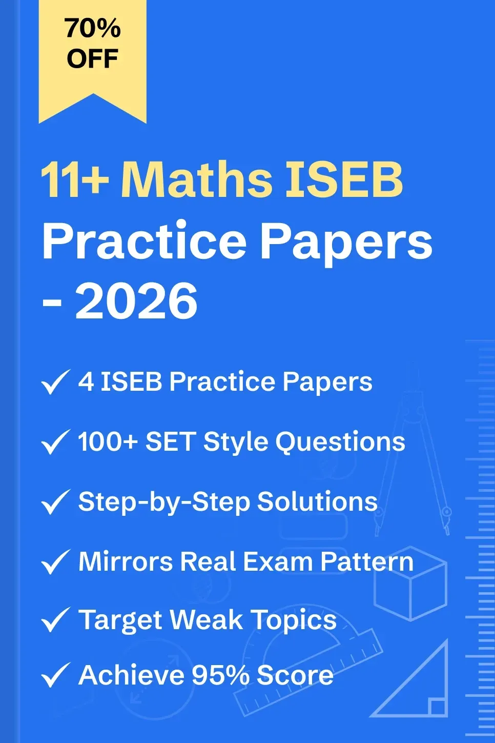 11+ Maths ISEB Practice Papers Pack 1 - image