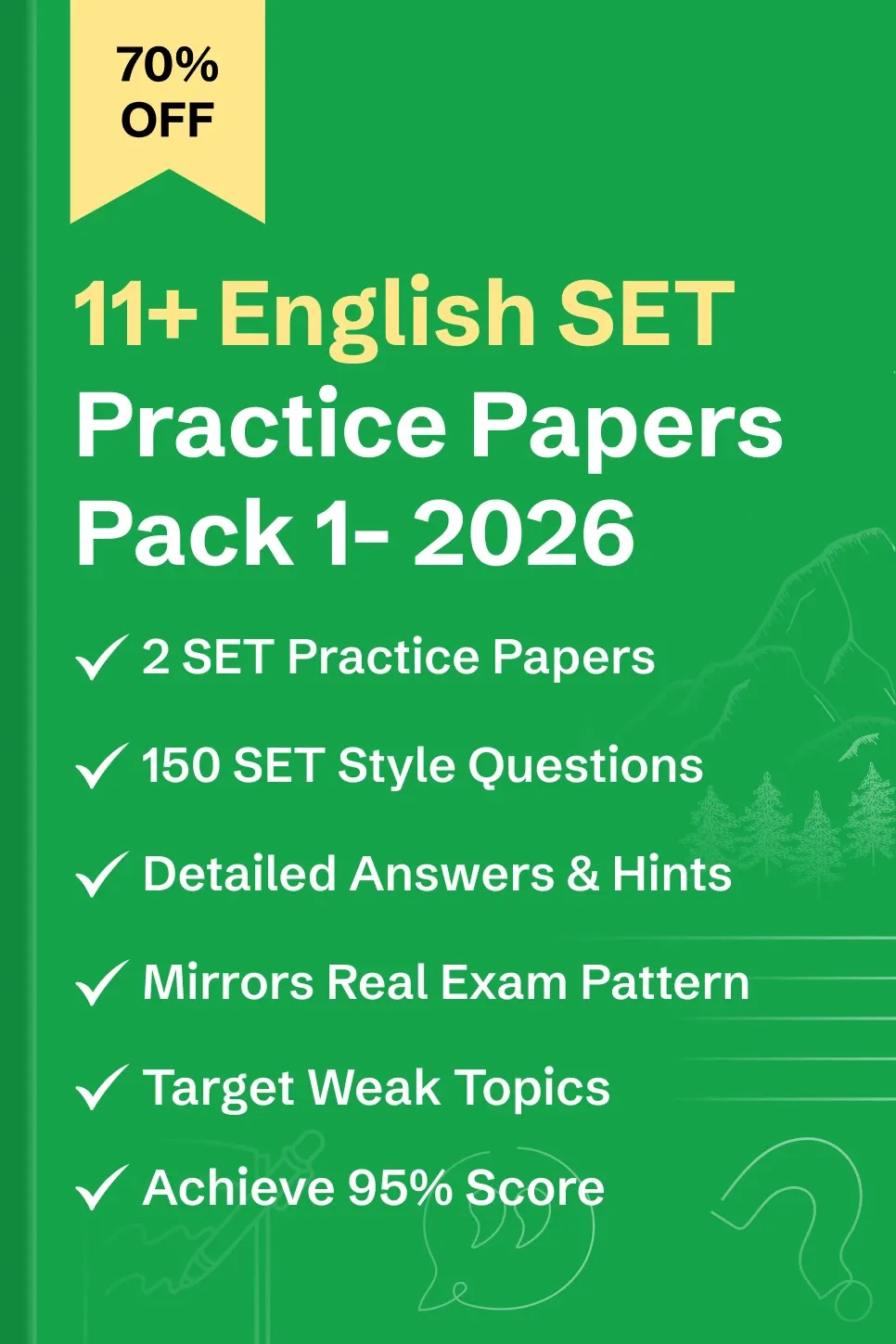 11+ English SET Practice Papers Pack 1 - image