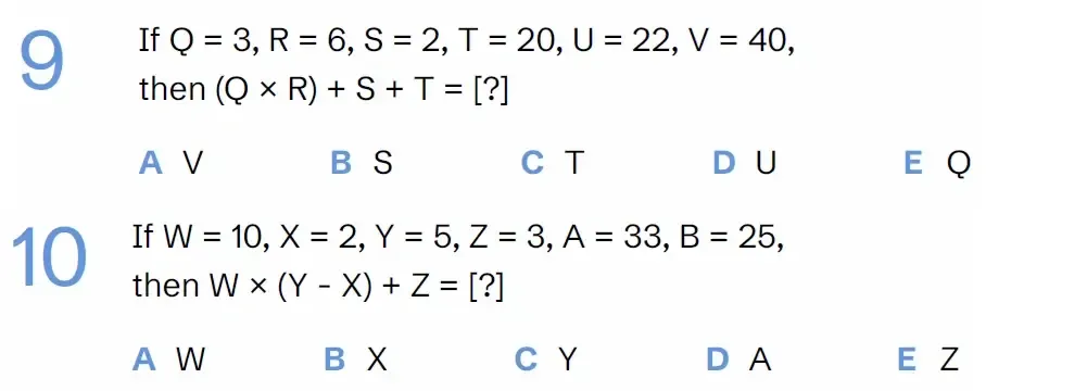 Question VRS2(09 & 10) - West Midlands 11 Plus Exam Practice Papers 2026 - Paper 1 - Session 1 - VR, NVR, SR, Maths & English