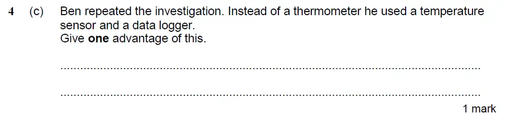 Question 13 - Kings College School - 13 Plus Biology Sample Paper