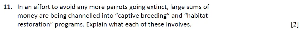 Question 12 - Radley School - 13 Plus Biology Scholarship Sample Paper 2015