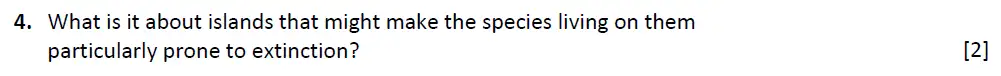 Question 5 - Radley School - 13 Plus Biology Scholarship Sample Paper 2015