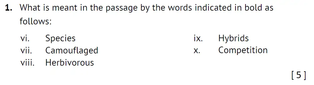 Question 2 - Radley School - 13 Plus Biology Scholarship Sample Paper 2016