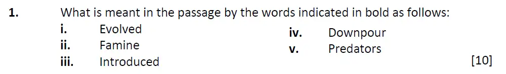 Question 1 - Radley School - 13 Plus Biology Scholarship Sample Paper 2017
