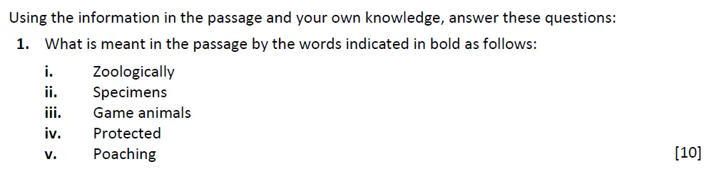 Question 1 - Radley School - 13 Plus Biology Scholarship Sample Paper 2018