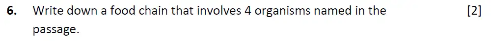 Question 7 - Radley School - 13 Plus Biology Scholarship Sample Paper 2019