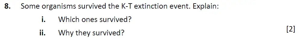 Question 9 - Radley School - 13 Plus Biology Scholarship Sample Paper 2019