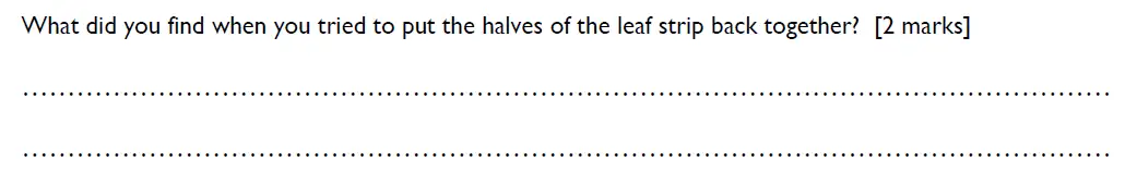 Question 4 - Shrewsbury School - 13 Plus Biology Scholarship Exam Paper 2015
