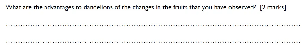 Question 8 - Shrewsbury School - 13 Plus Biology Scholarship Exam Paper 2015