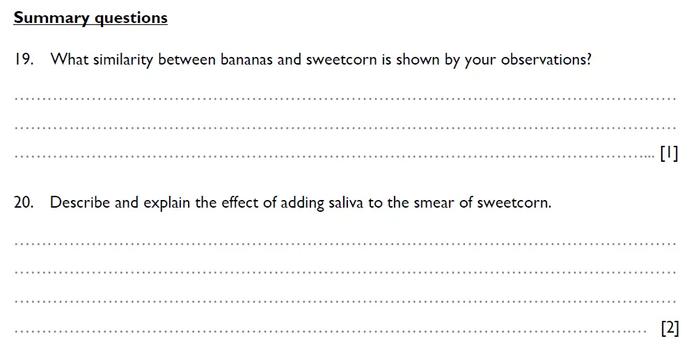 Question 7 - Shrewsbury School - 13 Plus Biology Scholarship Exam Paper 2018