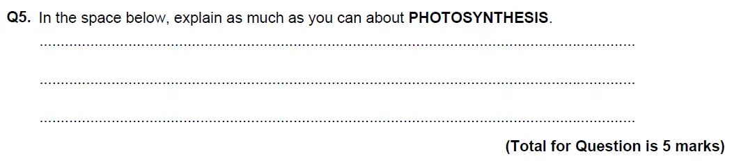 Question 11 - St Edwards Oxford School - 13 Plus Biology Scholarship Sample Paper 2017