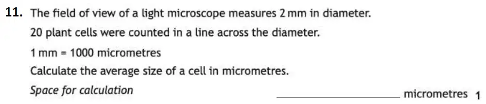 Question 14 - Westminster School - 13 Plus Biology Sample Paper 2021