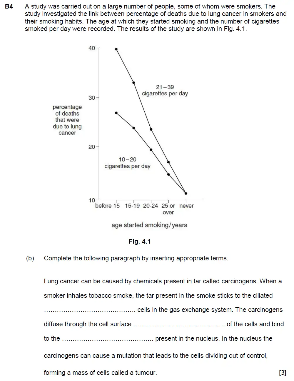 Question 11 - Westminster School - 13 Plus Biology Scholarship Exam Paper 2015