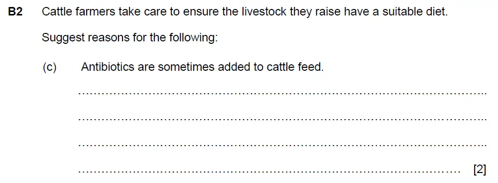 Question 4 - Westminster School - 13 Plus Biology Scholarship Exam Paper 2015