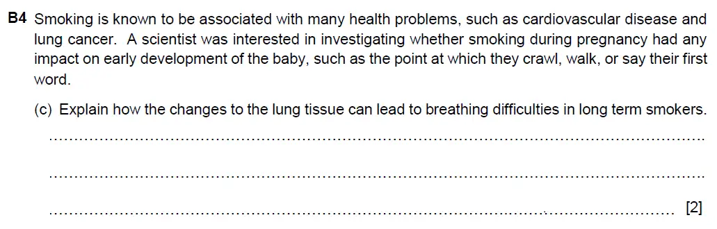 Question 12 - Westminster School - 13 Plus Biology Scholarship Exam Paper 2016