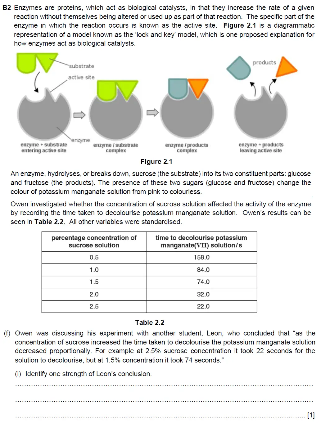 Question 13 - Westminster School - 13 Plus Biology Scholarship Exam Paper 2018