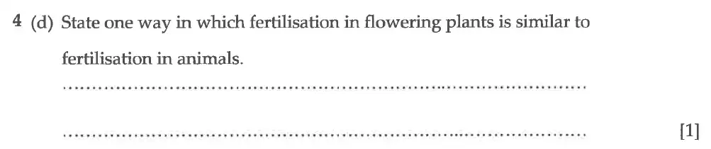 Question 13 - Winchester College - 13 Plus Biology Election Exam Paper 2016