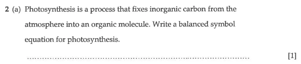 Question 3 - Winchester College - 13 Plus Biology Election Exam Paper 2016