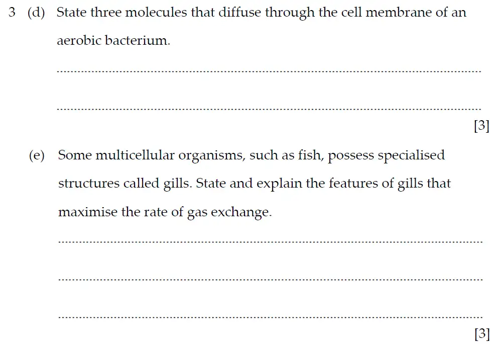 Question 14 - Winchester College - 13 Plus Biology Practical Election Exam Paper 2018