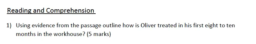 Question 01 - Aldenham School – 13 Plus English Sample Paper 2015