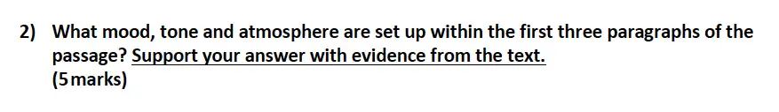 Question 02 - Aldenham School – 13 Plus English Sample Paper 2017