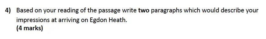 Question 04 - Aldenham School – 13 Plus English Sample Paper 2017
