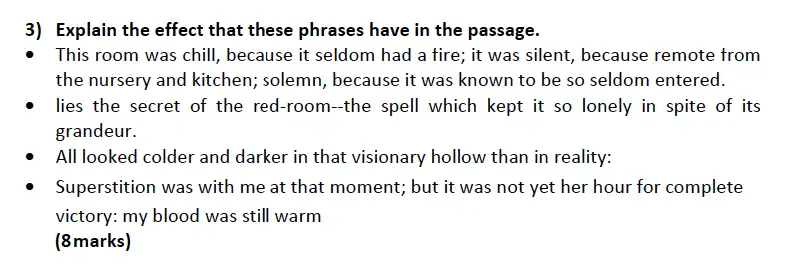 Question 03 - Aldenham School – 13 Plus English Sample Paper 2019