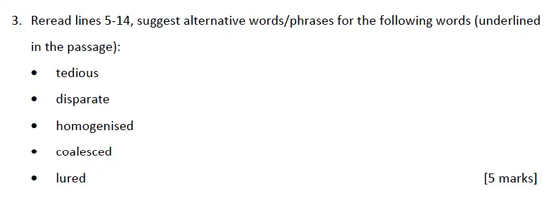 Question 03 - Alleyn’s School – 13 Plus English Sample Exam Paper 1