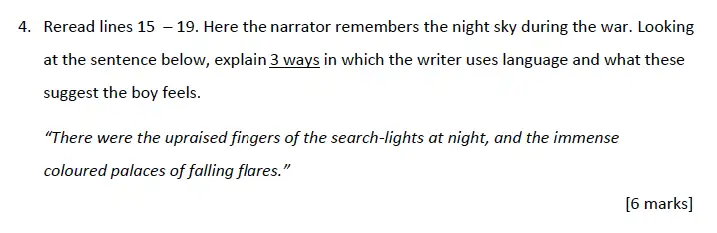 Question 04 - Alleyn’s School – 13 Plus English Sample Exam Paper 1