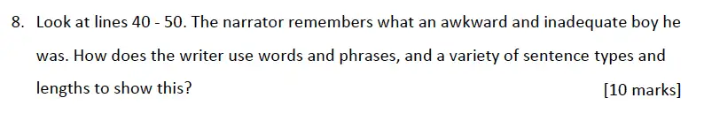 Question 08 - Alleyn’s School – 13 Plus English Sample Exam Paper 1