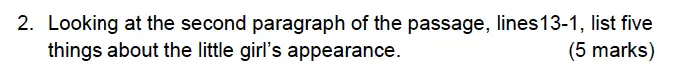 Question 02 - Alleyn’s School – 13 Plus English Sample Exam Paper 2