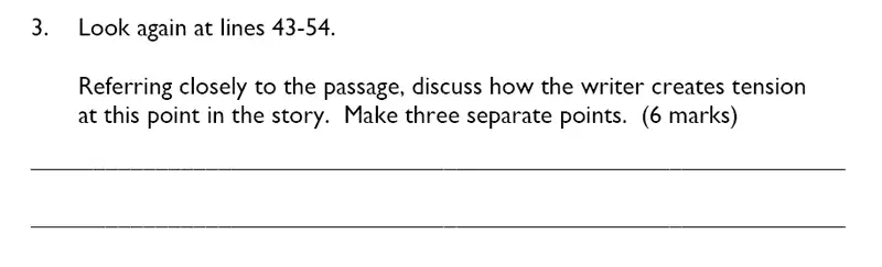 Question 05 - Dulwich College – Year 9 English Specimen Paper