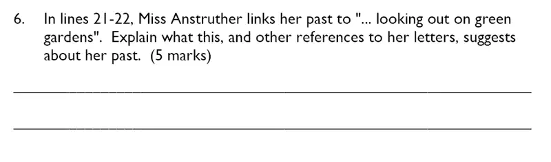 Question 08 - Dulwich College – Year 9 English Specimen Paper