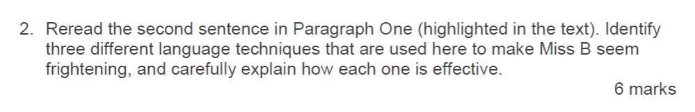 Question 02 - Emanuel School – 13 Plus English Sample Paper
