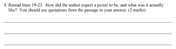 Question 05 - Forest School – 13 Plus English Sample Paper 1